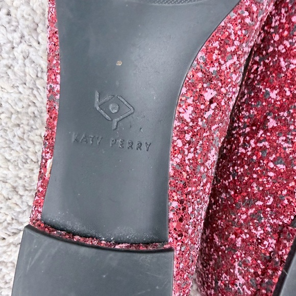 Katy Perry Collections Red Glitter Arrow Heart Flats - Picture 6 of 8